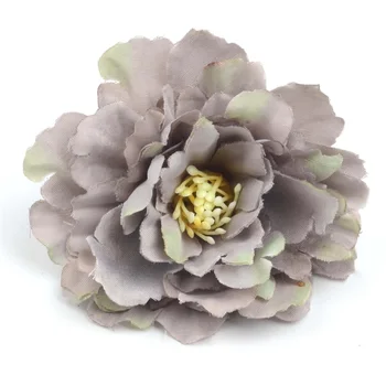 100pcs 6cm Europeu de Seda Artificial Flor Cravo Cabeça Para Casamento Decoração Home DIY de Coroa de flores, Artesanato Queda Vivas Falso Flores