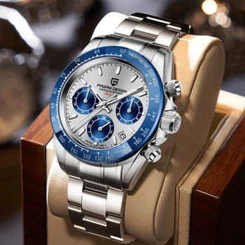 2020 NOVO PAGANI DESIGN Homens Relógios de Marca de Luxo Automática Homens do Relógio de Quartzo Relógios Para Homens Cronógrafo Japão VK63 Reloj Hombre