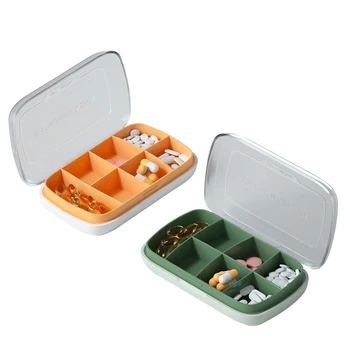 Novo Plástico do recipiente de armazenamento pílula caso de fontes home organizer caixas de kit de primeiros socorros recipiente de viagens, saúde, medicina pílula da caixa