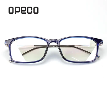 Opeco homens TR90 o óculos incluindo Lentes de prescrição RX óculos frame de pouco peso RX receita masculina óculos D9114